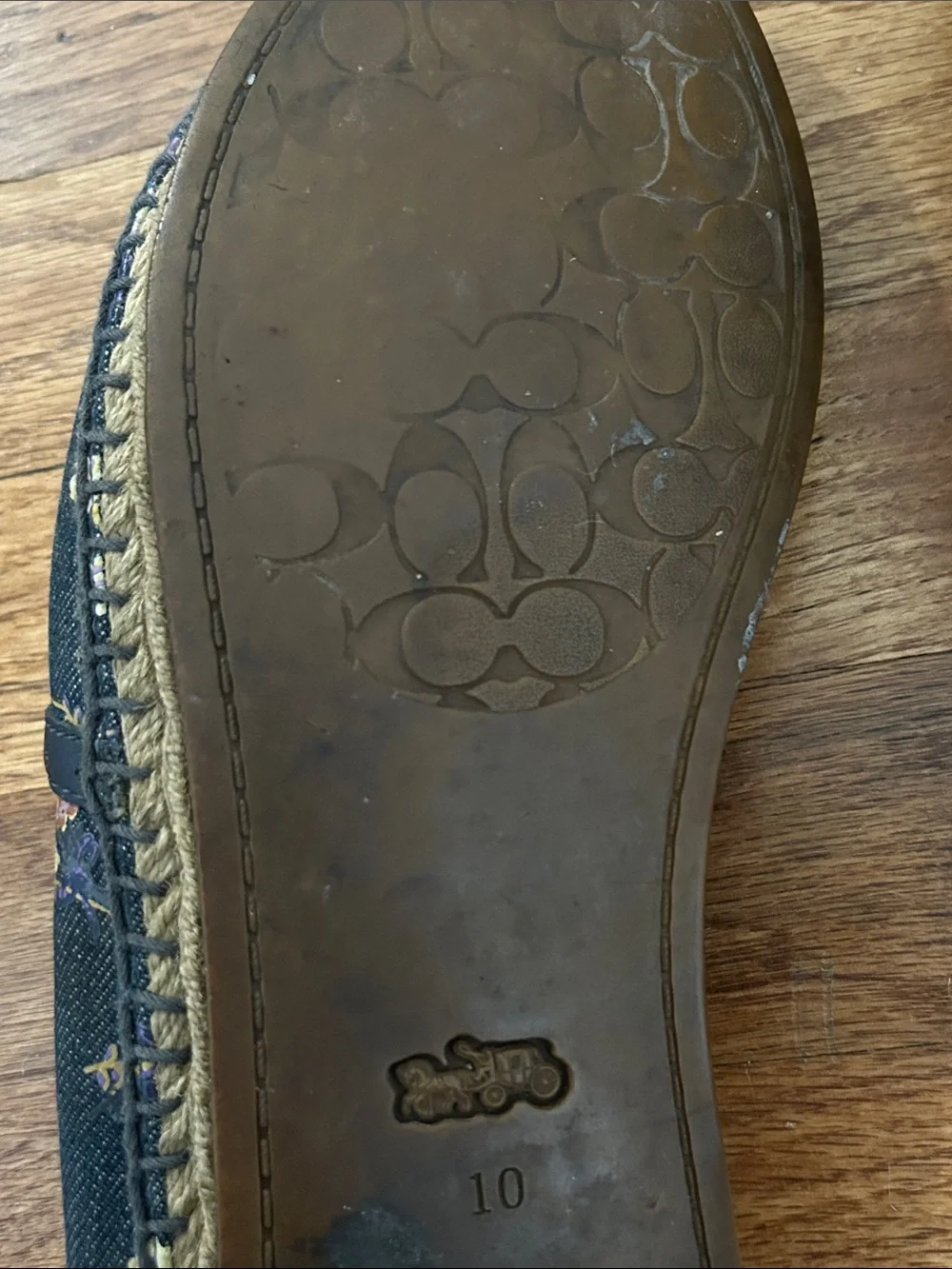 Coach espadrille slip